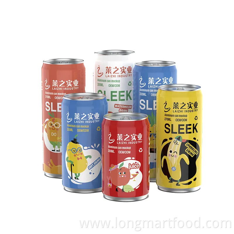 Papaya Milk Juice Drink Canned Color Can Export OEM Available